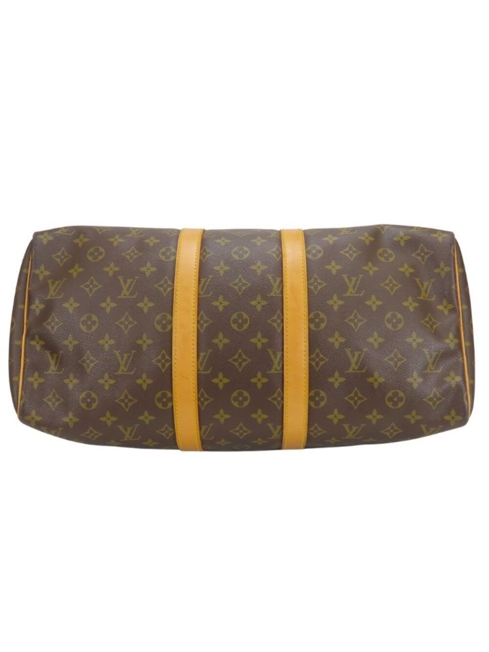 Louis Vuitton Boston Bag Keepall 45 Monogram Leather Brown Travel Business - Picture 4 of 9